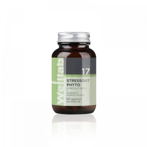 БАД для нервной системы Welllab STRESSOUT PHYTO, 60 капсул